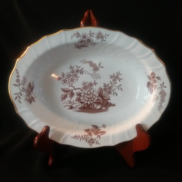 Vintage Transferware Spode/ Copeland 10in Oval Veggie Bowl in Berkshire - Picture 1 of 16